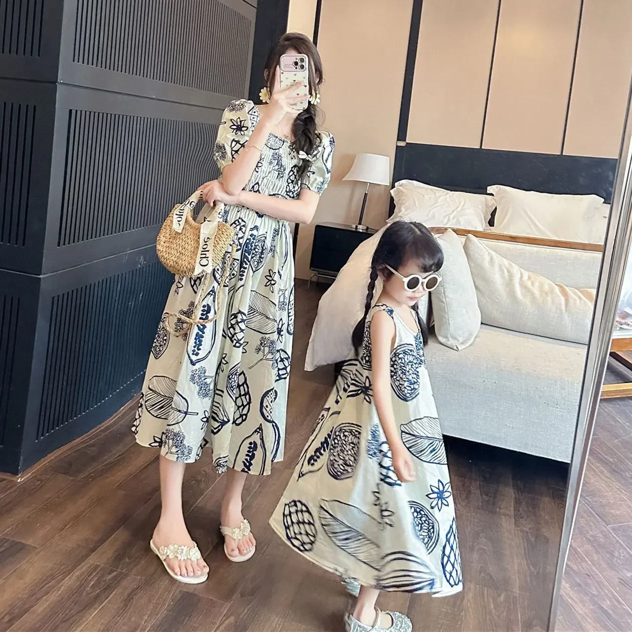 Women Smock Dresses Korean Sis - Plant Parental ulasan dan harga