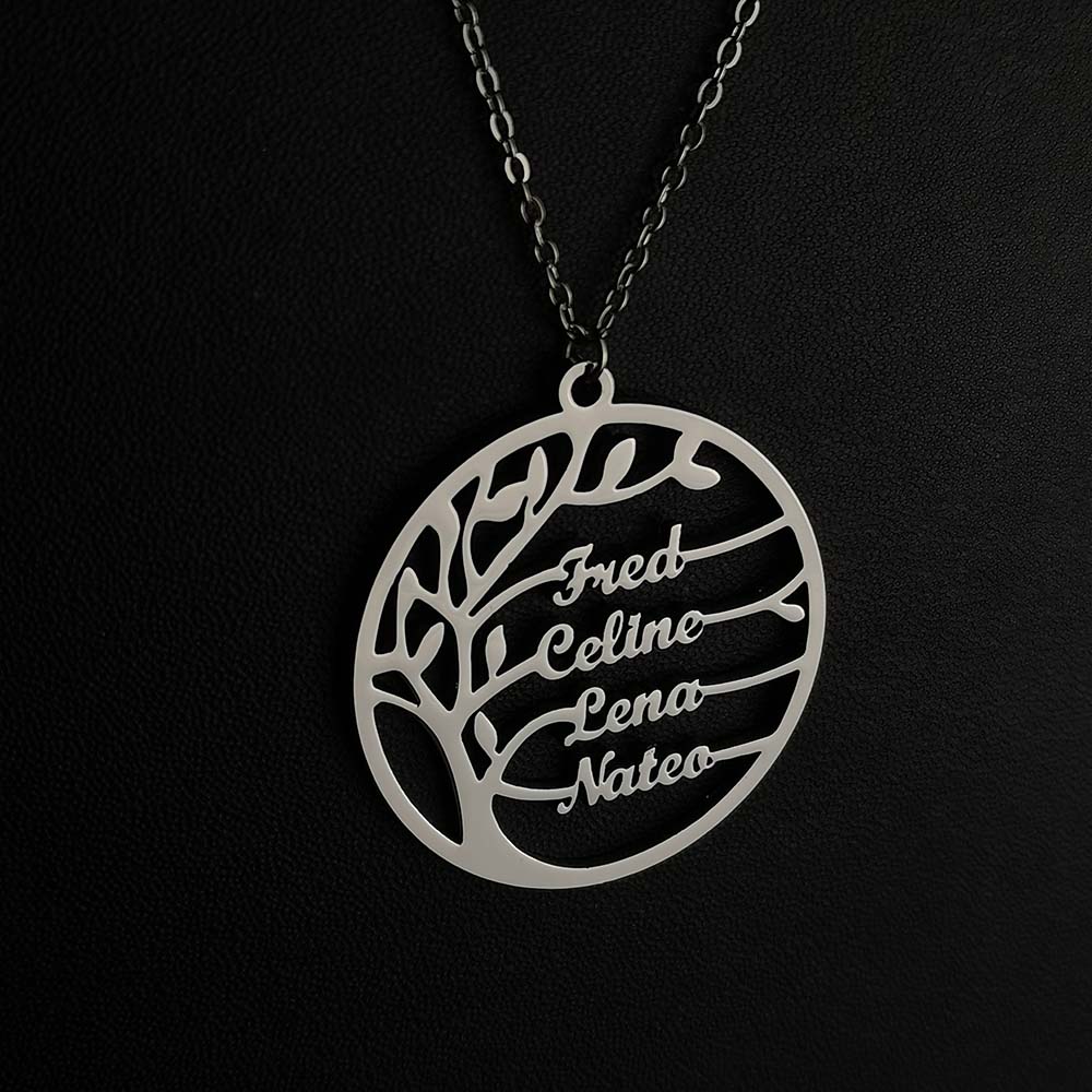 Custom Tree of Life Necklace f - Plant Parent Name ulasan dan harga