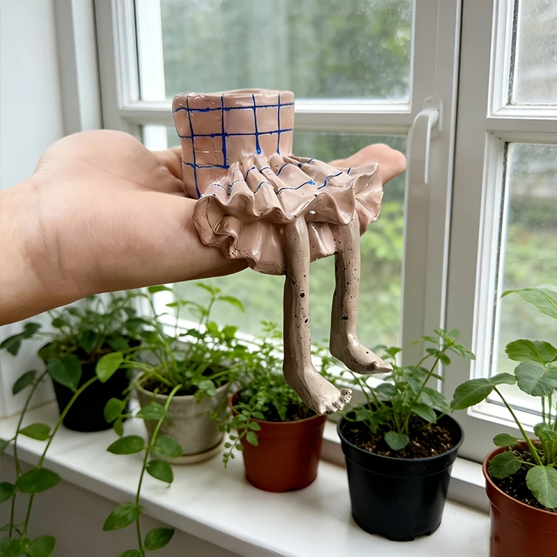 Whimsical Resin Leggy Planter  - Plant Parental ulasan dan harga